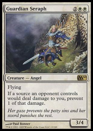 Magic the Gathering: 2010 Core Set (Base Set) card 13 Guardian Seraph