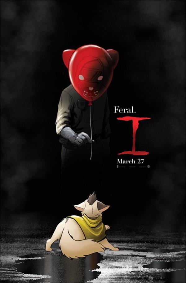 Feral (2024) issue 1-L Tony Fleecs "It" Homage Exclusive Cover 1/500 
