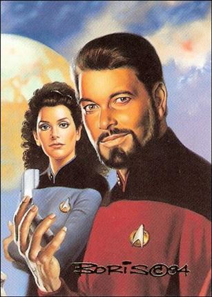 Star Trek Master Series: Series 2 (Crew Triptych Subset) card F5 The Next Generation Card 2 of 3