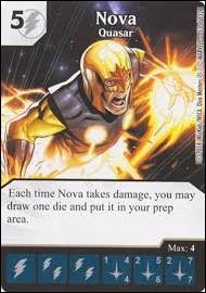 Marvel Dice Masters Avengers vs. X-Men  card 53 Nova: Quasar