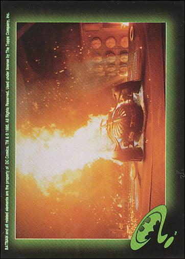Batman Forever Stickers (Base Set) card 50 Flaming Ride