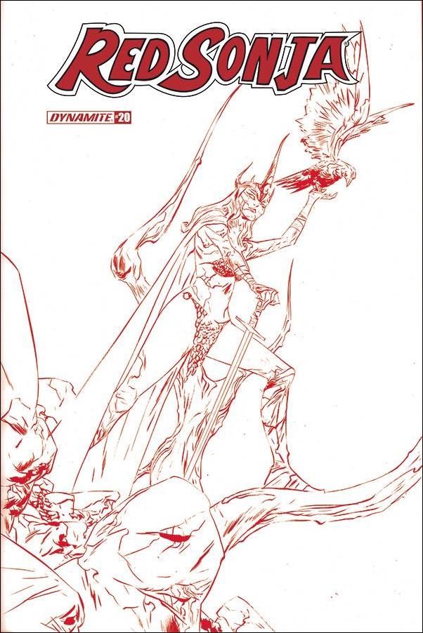 Red Sonja (2019) issue 20-L Jae Lee 1:21 Red Line Art Cover