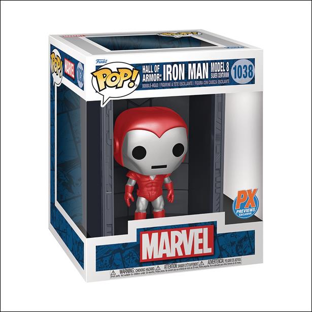 POP! Marvel figure 1038 Hall of Armor: Iron Man Model 8 (Silver Centurion)