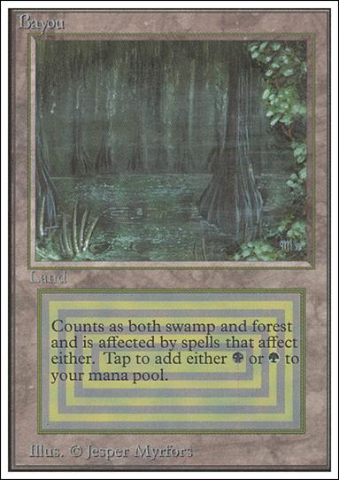 Magic the Gathering: Unlimited (Base Set) card 279 Bayou