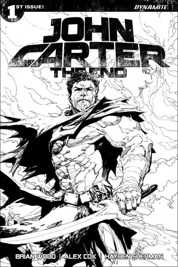 John Carter: The End issue 1-J Philip Tan Black and White 1:50 Cover