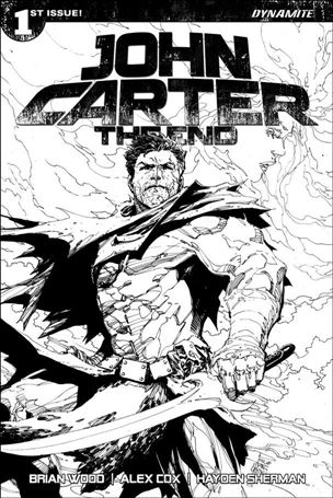 John Carter: The End issue 1-J Philip Tan Black and White 1:50 Cover