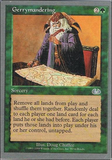 Magic the Gathering: Unglued (Base Set) card 59 Gerrymandering