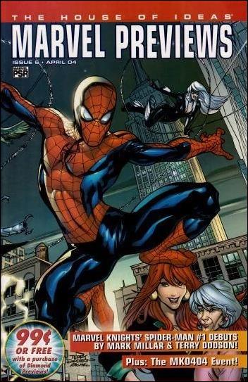 Marvel Previews (2003) issue 6 Flipbook w/ Joe Quesada Daredevil Cover