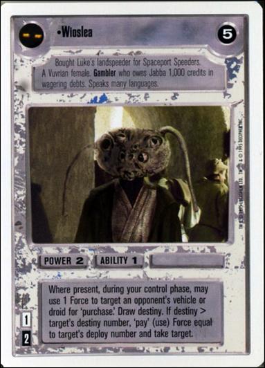 Star Wars: Premiere Unlimited (Base Set) card 173 Wioslea