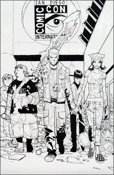 Fanboys vs Zombies issue 4-E Humberto Ramos 1:25 Virgin Sketch Cover