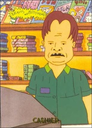 Beavis and Butt-Head (Base Set) card '9169' Cashier
