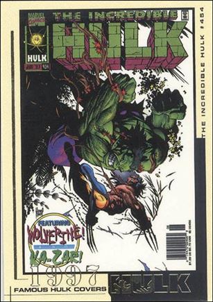 Hulk Film and Comic Cards (Famous Hulk Covers Subset) card FC39 The Incredible Hulk Cover #454 - 1997