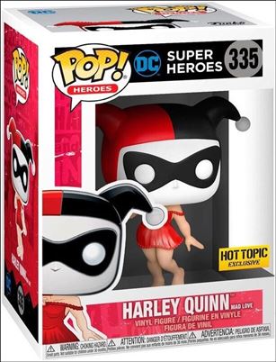 POP! Heroes figure 335 Harley Quinn Mad Love Hot Topic Exclusive
