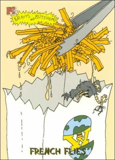 Beavis and Butt-Head (Base Set) card '6941' French Flies