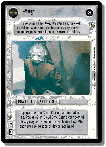 Star Wars: Jabba's Palace Limited (Base Set) card 133 Yoxgit