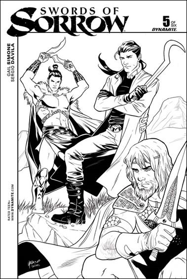Swords of Sorrow issue 5-E Emanuela Lupacchino 1:20 Black & White Cover