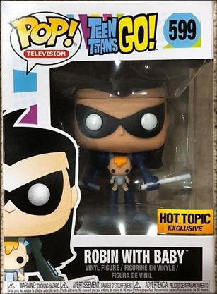 POP! Television figure 599 Robin as Nightwing (Baby) Hot Topic Exclusive