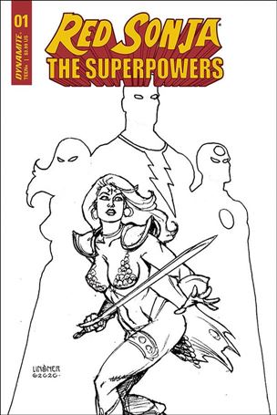 Red Sonja: The Superpowers issue 1-R Joseph Michael Linsner 1:30 Black & White Cover
