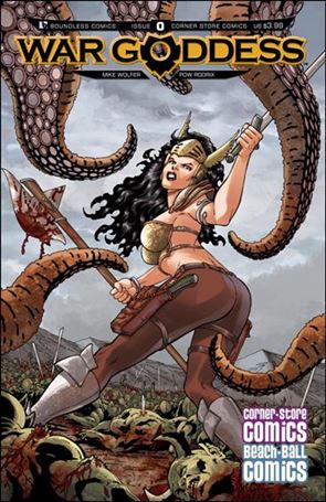War Goddess issue 0-G CornerStoreComics / Beach Ball Comics Cover
