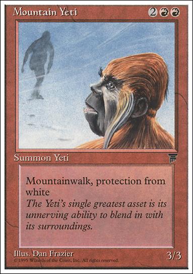 Magic the Gathering: Chronicles (Base Set) card 53 Mountain Yeti