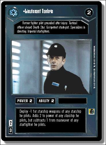Star Wars: Premiere Limited (Base Set) card 35 Lieutenant Tanbris