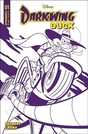 Darkwing Duck (2023) issue 1-O Jacob Edgar 1:75 Purple Line Art Cover