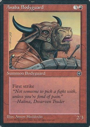 Magic the Gathering: Homelands (Base Set) card 65-B Anaba Bodyguard