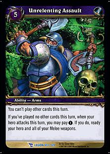 World of Warcraft: March of the Legion (Base Set) card 123 Unrelenting Assault