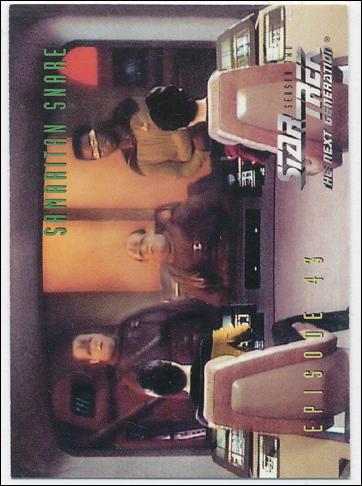 Star Trek: The Next Generation - The Episode Collection Season Two (Base Set) card 185 Samaritan Snare, Episode 43B