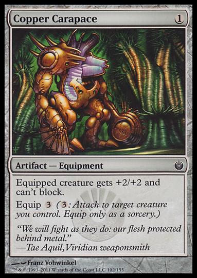 Magic the Gathering: Mirrodin Besieged (Base Set) card 102 Copper Carapace