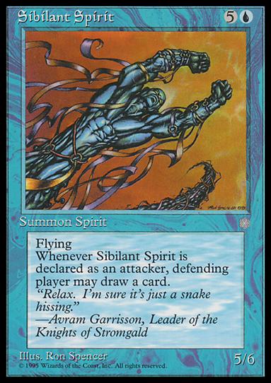 Magic the Gathering: Ice Age (Base Set) card 97 Sibilant Spirit