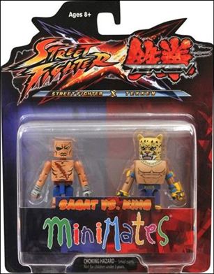 Street Fighter X Tekken Minimates figure 4 Sagat vs King