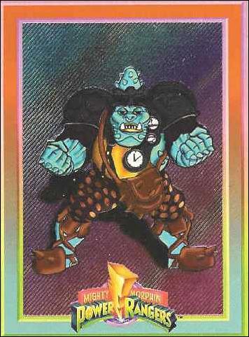 Mighty Morphin Power Rangers: Series 1  (Foil Bordered Set) card 3 Squatt