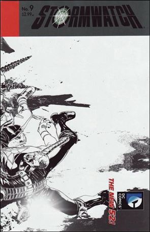 StormWatch (2011) issue 9-B Wraparound 1:25 Black and White Cover