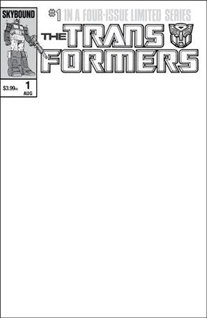 Transformers 40th Anniversary Edition issue 1-C Blank Sketch Cover