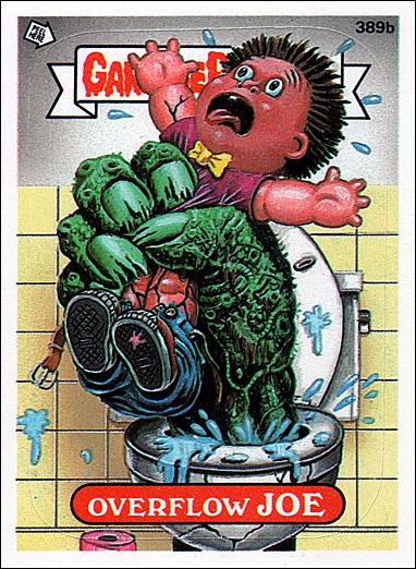 Garbage Pail Kids: Series 10 (Base Set) card 389b Overflow Joe