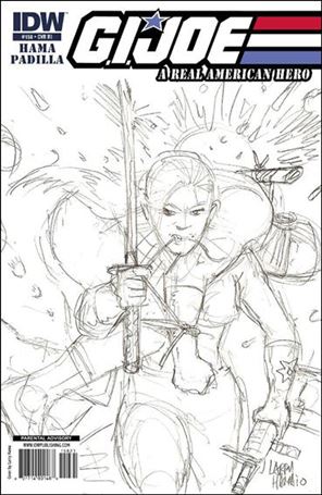G.I. Joe: A Real American Hero issue 158-C Larry Hama 1:10 Sketch Cover