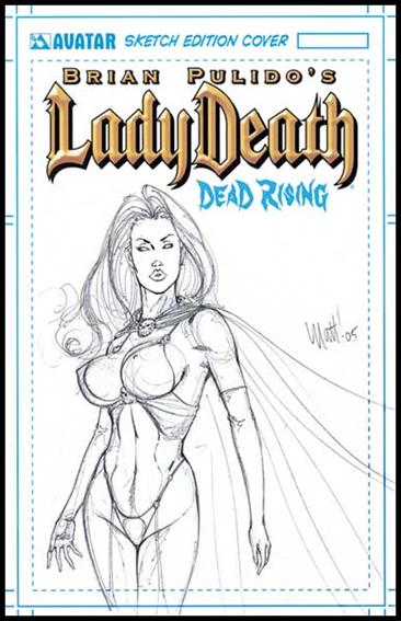 Brian Pulido's Lady Death: Dead Rising issue 1-K Matt Martin Sketch Edition