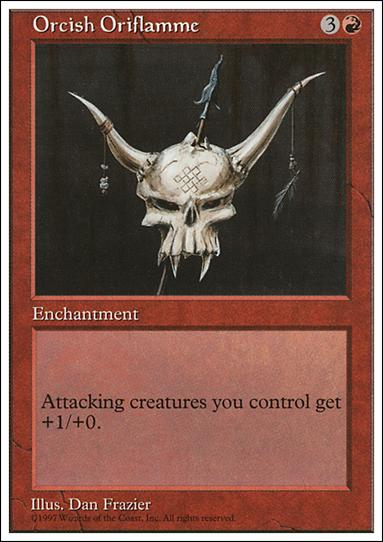 Magic the Gathering: 5th Edition (Base Set) card 258 Orcish Oriflamme