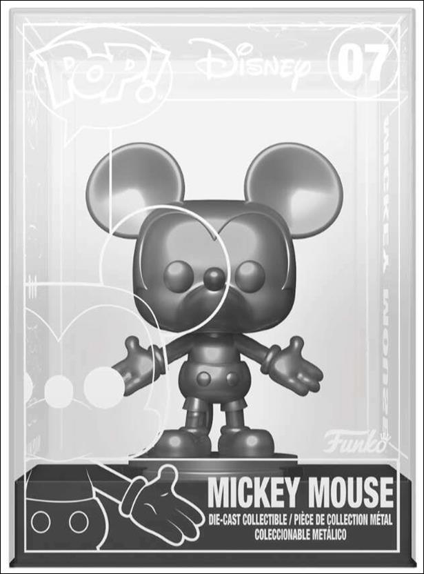 POP! Die-Cast figure 7-B Mickey Mouse (Silver) Chase Funko Shop Exclusive