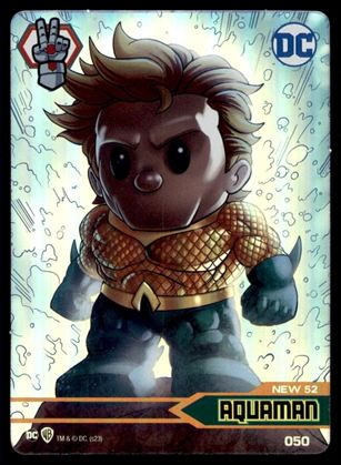 DC Comics Ooshies Collector Cards: Series 2 card 50 Aquaman: New 52 Foil 