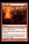 Magic The Gathering: Zendikar (Base Set) card 136 Magma Rift