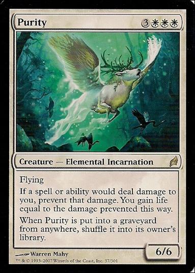 Magic the Gathering: Lorwyn (Base Set) card 37 Purity