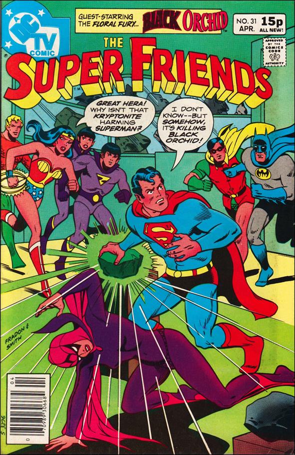 Super Friends (1976) issue 31-B UK Price Cover