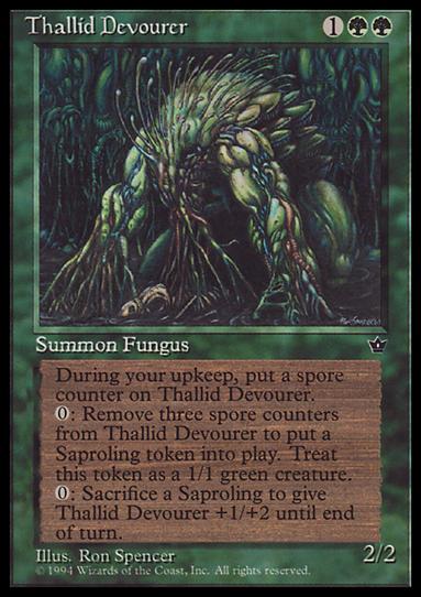 Magic the Gathering: Fallen Empires (Base Set) card 75 Thallid Devourer