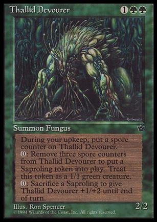 Magic the Gathering: Fallen Empires (Base Set) card 75 Thallid Devourer