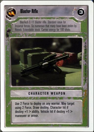 Star Wars: Premiere Unlimited (Base Set) card 318 Blaster Rifle