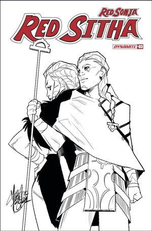 Red Sonja: Red Sitha issue 3-H Mirka Andolfo 1:7 Black & White Cover