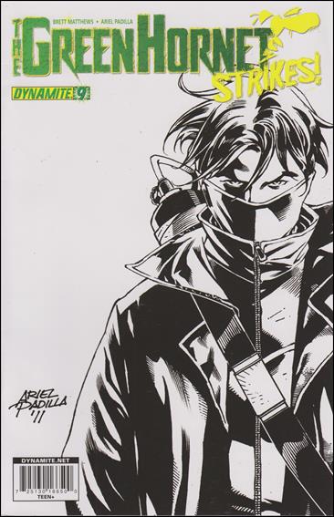 Green Hornet Strikes issue 9-B 1:10 Black and White Cover