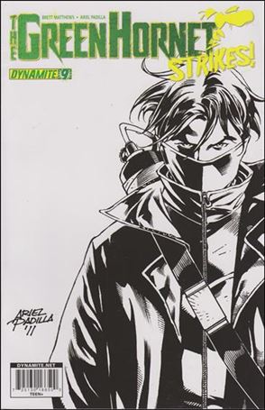 Green Hornet Strikes issue 9-B 1:10 Black and White Cover